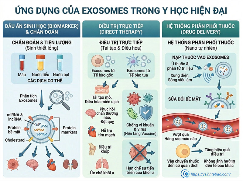 Tổng quan về các túi ngoại bào: exosomes và ứng dụng của chúng trong y học (P2)